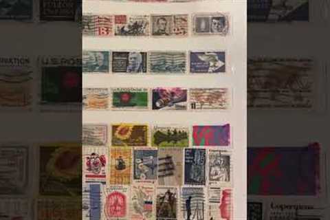 Collection of USA stamps    #hobby #stamps #philately #shorts #fyp #foryou #tiktok #trending #viral