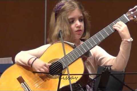 Amazing 7-Year-Old girl Guitarist - Konstantina Andritsou performs @ Megaro (Athens) HD