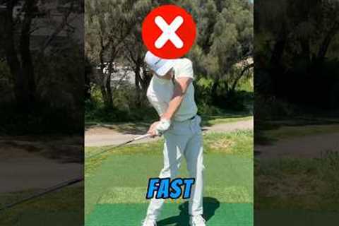 Are you turning your Hips too Early and Fast? 😱❌ #golf #golfswing #simplegolftips #golfcoach