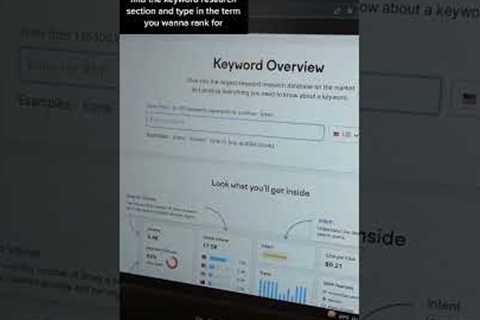 The Basics of Keyword Research | Website SEO Optimization Tips | SEMrush tutorial | #shorts