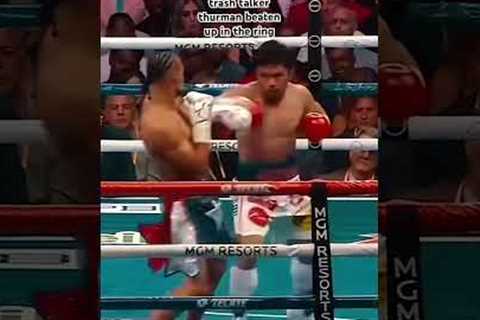 trash talker thurman beaten up in the ring #shortvideo #shortsfeed #subscribe #shorts #trending #ufc
