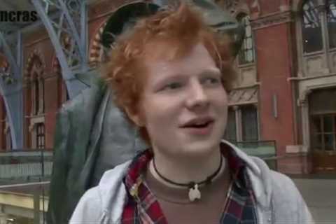 Ed Sheeran before he was famous - Street performing