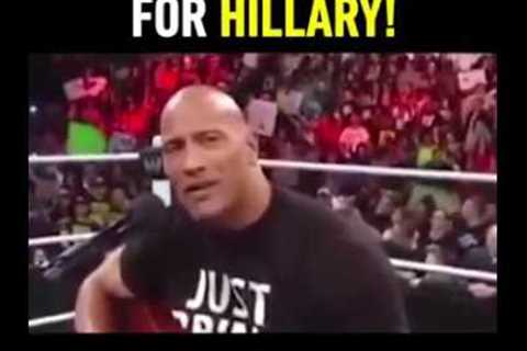 The Rock Singing To Hillary Clinton