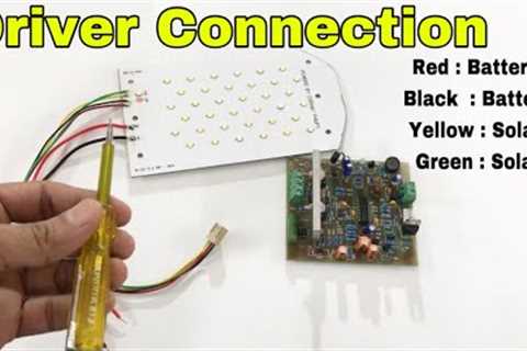 Solar street light Driver Wire connection with solar &amp; battery! Solar light specifications