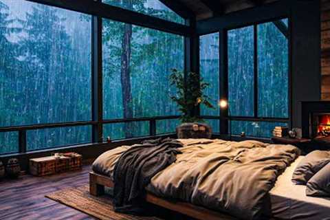 Sounds Rain and Thunder on Window | Beat Insomnia, Relax, Study, Reduce Stress, Natural White Noise