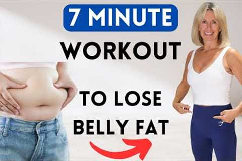 Lose Belly Fat FAST! 7 Min Home Workout | Easy + Low Impact Moves