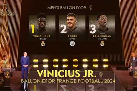 BALLON D'OR 2024 - VINICIUS JR WIN BALLON D'OR 2024