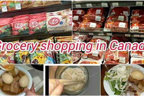 Grocery shopping🛒 in Canada🇨🇦: Superstore, T &amp; T | Cooking: Sauerkraut, stew pork with..