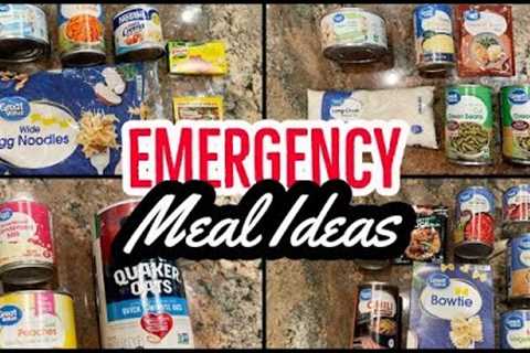 EMERGENCY FOOD STORAGE AND PREP// EASY MEALS FROM SHELF STABLE INGREDIENTS