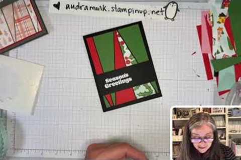Stripy Triangle Cards with Stampin’ Up DSP