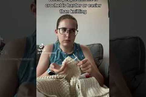 Difference between crochet and knitting