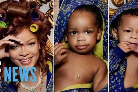 Rihanna Poses with SONS RZA &amp; Riot in Matching Looks: See Their Festive Fashion! | E! News