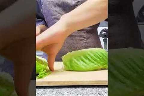 🍃QUICK AND EASY LETTUCE SALAD🌱Clever Food Hacks For Everyday Life | How to cut lettuce for salad