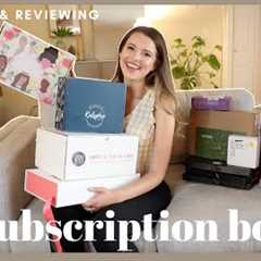 Unboxing and Reviewing 10 Popular Subscription Boxes | Summer 2020 Lifestyle, Crafts, Food &..