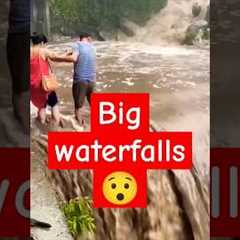 Be careful at waterfalls #trending #waterfall #video #viral #shorts #accidents #bhargav_universe