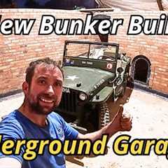 Underground Bunker build, walls stairs and Jeep