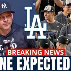 URGENT! LOOK WHAT AARON BOONE SAID ABOUT THE DODGERS WORLD SERIES CHAMPIONS! [Los Angeles Dodgers]