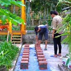 Build pillars to prepare for raising and moving wooden CAIBIN. Restore warehouse damaged by storm