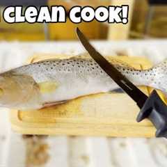 I Found DOCK LIGHT Loaded With SPOTTED SEA TROUT! (Catch Clean Cook)