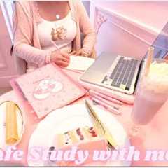 1 hour cafe Study with me- no breaks, real sound, real background noise, no music, 1 hour real time