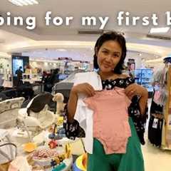 a first time mom shopping for baby products