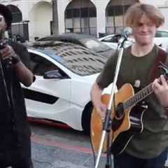 will.i.am surprises street performer @Levimitchell