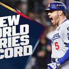 6 STRAIGHT WORLD SERIES GAMES WITH A HOME RUN! Freddie Freeman sets a new record!