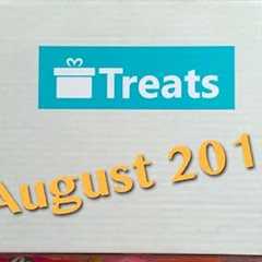 Treats Subscription Box August 2015 Opening Food Snacks Candy