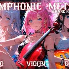 SYMPHONIC ROCK 2Hrs🔥 Piano🎹 Violin🎻 Guitar🎸blend Boost energy while Working / Gaming / Studying