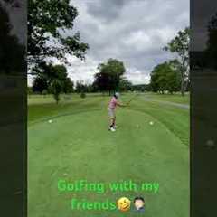 Part 1 | GOLFING WITH MY FRIENDS! This was a 219 yard drive by the way #golf #golfer #golfswing