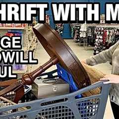 I HIT THE JACKPOT THRIFTING GOODWILL * THRIFT HAUL * THRIFT WITH ME * THRIFT SHOPPING FUN!