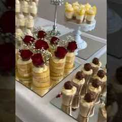 wedding dessert table/wedding desserts/party appetizers