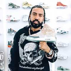 French Montana Goes Shopping for Sneakers at Kick Game