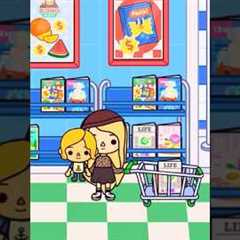 🛒 Ultimate SLOMO Shopping Spree at Toca Boca Supermarket! 🛒 #tocaboca #shorts