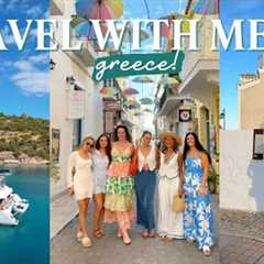 TRAVEL WITH ME TO GREECE || island hopping on a yacht with 8 girls!