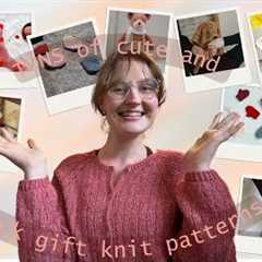 Tons of cute and quick knitting patterns for gift knits 🧶🎁 accessories, home goods,  bags, and..