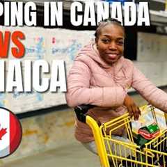 Grocery shopping prices in Canada vs Jamaica!