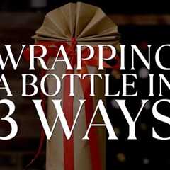 How to wrap a wine bottle in 3 different ways