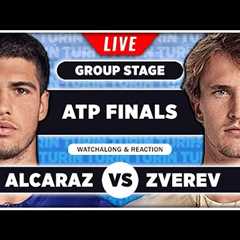 ALCARAZ vs ZVEREV • ATP Finals 2024 • LIVE Tennis Watchalong Stream