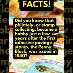 HOBBY FACTS! Did you know that stamp collecting became popular as a hobby in 1840? 💮 #stamps