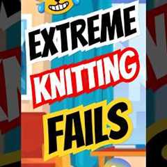 Extreme Knitting Fail: Knitting a Sweater for a Cat... In the Library! #shorts #entertainment