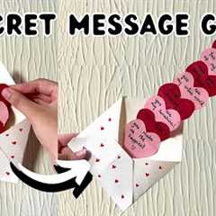 Heart Secret Message Gift For Boyfriend/Girlfriend/Bestfriend On Valentine's Day | 3D Paper Crafts