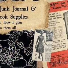 Thrifted Junk Journal Supplies Haul & WHAT I plan to do with it all #junkjournalsforbeginners