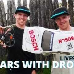 CHASING RC CARS WITH DRONES LIVESTREAM