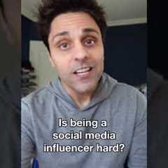 Is being a social media influencer hard? #shorts