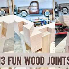 13 Fun woodwork joints