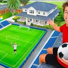 I Built a Soccer Stadium in My House!