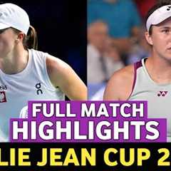 Iga Swiatek vs Linda Noskova Highlights Today BJK Tennis - Billie Jean King Cup 2024