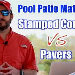 Pool Patio Materials: Stamped Concrete vs. Pavers