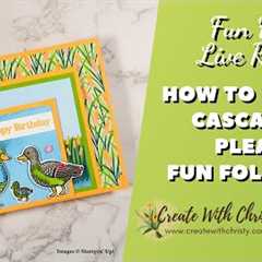 Stampin' Up! Weekly Live - Learn How to Make a Cascading Pleats Card